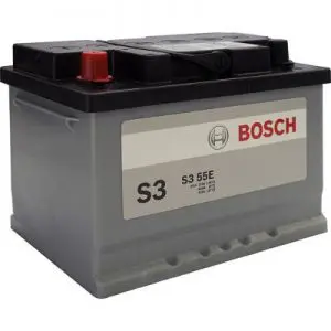 Bosch Batería 12 V S3 55E Positivo Izquierdo